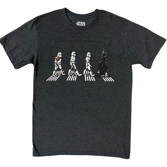 STAR WARS Death Star Road Stormtrooper Crossing Mens T-Shirt | S - Picture 1 of 4